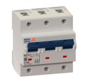 Выключатель автоматический модульный 3п C 125А 15кА OptiDin BM125-3C125-8ln-УХЛ3 КЭАЗ 138546