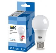 Лампа светодиодная ECO A60 15Вт грушевидная 230В 6500К E27 IEK LLE-A60-15-230-65-E27