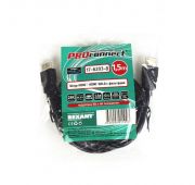 Шнур HDMI - HDMI Silver 1.5м без фильтров (PE bag) PROCONNECT 17-6203-8