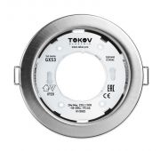 Светильник GX 53-MCH-1 106х48мм матов. хром металл+пластик TOKOV ELECTRIC TOK-GX53-MCH-1