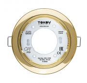 Светильник GX 53-G-1 106х48мм зол. металл+пластик TOKOV ELECTRIC TOK-GX53-G-1