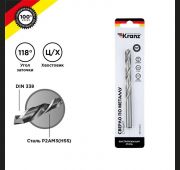 Сверло по металлу 10мм HSS DIN 338 (уп.1шт) Kranz KR-91-0574
