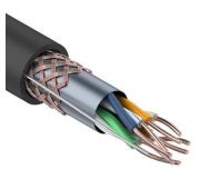 Кабель витая пара SF/UTP кат.5e 4х2х0.51 24AWG solid PE OUTDOOR медь наружн. прокл. черн. (м) Rexant 01-0344