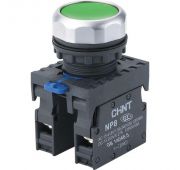 Кнопка управления NP8-11BN/3 без подсветки зел. 1НО+1НЗ IP65 (R) CHINT 667113