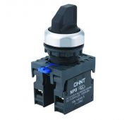 Переключатель NP8-10X/212 2 положения 1НО IP65 с фиксацией без подсветки черн. (R) CHINT 578661