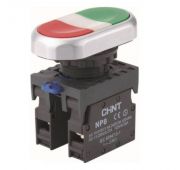 Кнопка двойная NP8-11S 1НО+1НЗ IP65 (R) CHINT 667178