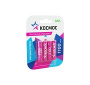 Аккумулятор AAA/R03 1100мА.ч Ni-MH (блист.4шт) КОСМОС KOCR03NIMH1100mAh4BL
