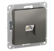 Розетка компьютерная AtlasDesign RJ45 кат.5E механизм сталь SE ATN000983