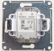Переключатель проходной 1-кл. СП Glossa 10А IP20 (сх. 6) 10AX механизм перламутр. SE GSL000661