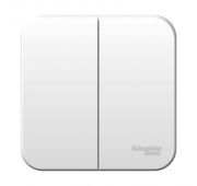 Выключатель 2-кл. ОП Blanca 6А IP20 (сх. 5) 250В с изолир. пластиной бел. SE BLNVA065011
