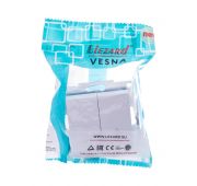 Переключатель проходной 2-кл. СП Vesna механизм бел. LEZARD 742-0288-106