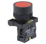 Кнопка управления NP2-EA45 без подсветки красн. 1НО+1НЗ IP40 CHINT 574091