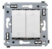 Выключатель 2-кл. 2мод. СП Avanti «Белое облако» 16А IP20 бел. DKC 4400104