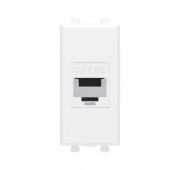 Розетка компьютерная 1мод. Avanti «Белое облако» RJ45 кат.5E без шторок модульная механизм DKC 4400661