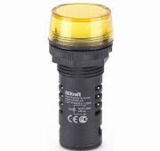 Лампа коммутационная ADDS ЛК-22 d22мм 220В AC/DC желт. LED DEKraft 25120DEK