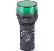Лампа коммутационная ADDS ЛК-22 d22мм 220В AC/DC зел. LED DEKraft 25118DEK