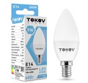 Лампа светодиодная 9Вт С37 6500К Е14 176-264В (TKL) TOKOV ELECTRIC TKL-C37-E14-9-6.5K