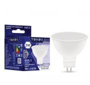 Лампа светодиодная 5Вт Soffit 4000К GU5.3 176-264В TOKOV ELECTRIC TKE-MR16-GU5.3-5-4K