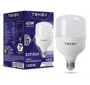 Лампа светодиодная 40Вт HP 4000К Е40/Е27 176-264В TOKOV ELECTRIC TKE-HP-E40/E27-40-4K
