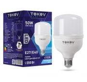 Лампа светодиодная 50Вт HP 6500К Е40/Е27 176-264В TOKOV ELECTRIC TKE-HP-E40/E27-50-6.5K