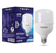 Лампа светодиодная 60Вт HP 6500К Е40/Е27 176-264В TOKOV ELECTRIC TKE-HP-E40/E27-60-6.5K