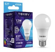 Лампа светодиодная 12Вт А60 6500К Е27 176-264В TOKOV ELECTRIC TKE-A60-E27-12-6.5K