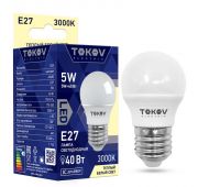 Лампа светодиодная 5Вт G45 3000К Е27 176-264В TOKOV ELECTRIC TKE-G45-E27-5-3K