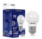 Лампа светодиодная 5Вт G45 4000К Е27 176-264В TOKOV ELECTRIC TKE-G45-E27-5-4K