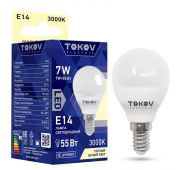 Лампа светодиодная 7Вт G45 3000К Е14 176-264В TOKOV ELECTRIC TKE-G45-E14-7-3K