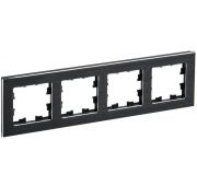 Рамка 4-м BRITE РУ-4-1-БрЧ металл черн. IEK BR-M42-M-K02