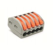 Клемма строительно-монтажная СМК 222-415 PCT-215 5-проводная с рычагом TOKOV ELECTRIC TKE-PCT-215/C50