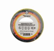 Изолента ПВХ профессиональная 0.18х19мм 20м желт./зел. Kranz KR-09-2807