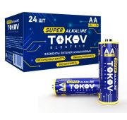 Элемент питания алкалиновый AA/LR6 (уп.24шт) TOKOV ELECTRIC TKE-ALS-LR6/C24