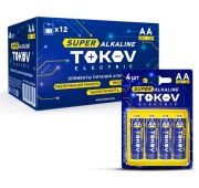 Элемент питания алкалиновый AA/LR6 (блист.4шт) TOKOV ELECTRIC TKE-ALS-LR6/B4