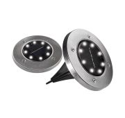 Светильник светодиодный SLR-S12 8SMD грунтовый IP44 корпус нерж. сталь солнечная батарея (уп.2шт) ФАZА 5040984