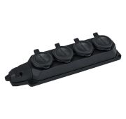 Колодка удлинителя 4-м 16А с заземл. каучук TOKOV ELECTRIC TKE-C05-KK4-Z